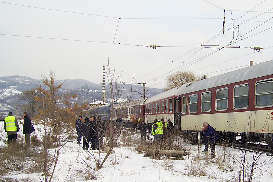 08 Февруари 2010 г.: Дерайлиране на МБВ 383 в гара Курило