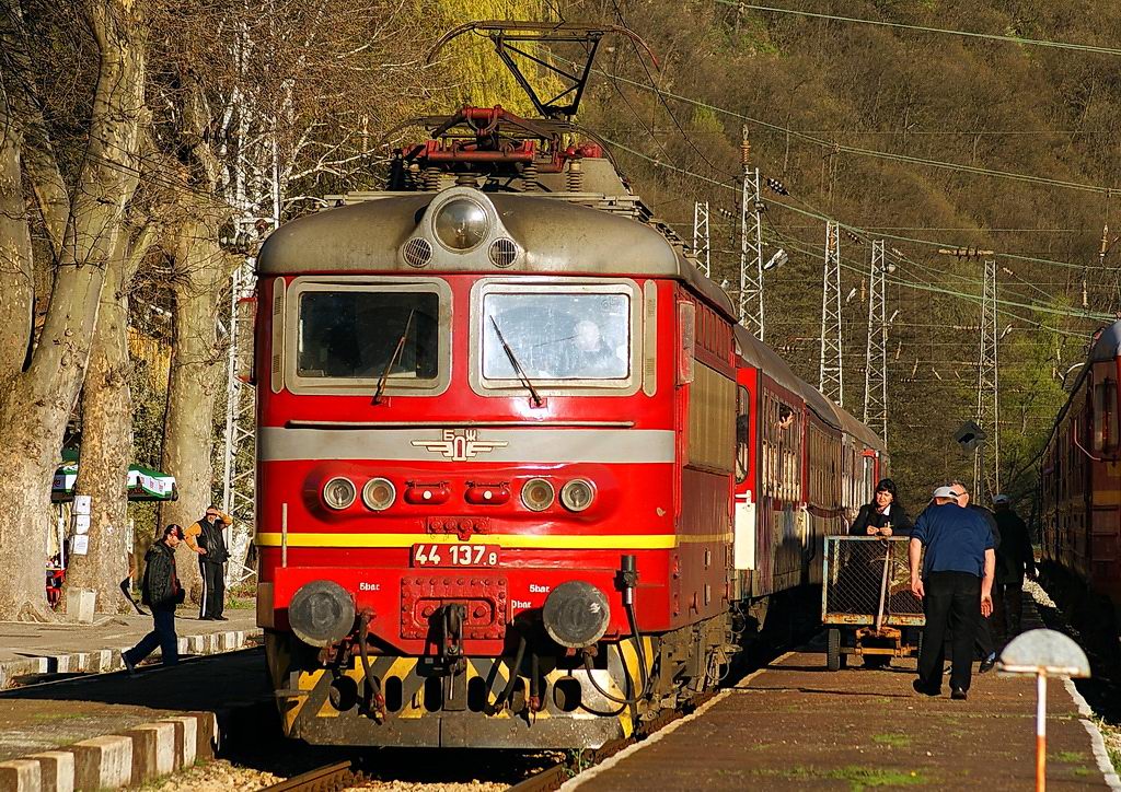 44 137 с БВ 4640 на гара Царева ливада